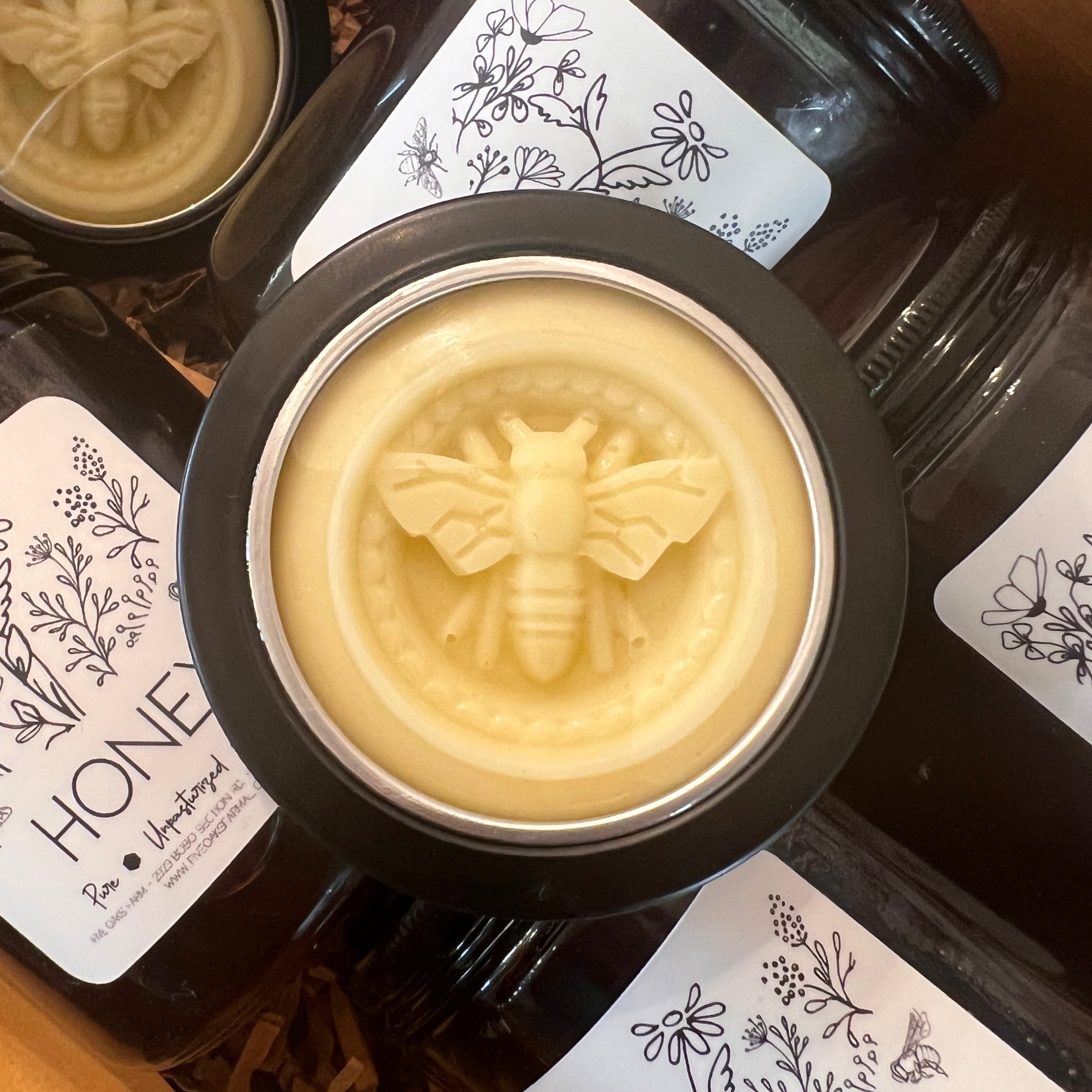 Five Oaks Farm From the Farm oat milk and honey lotion bar, natural skincare product with a rustic, handcrafted appearance.