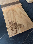 Maple vertical cutting board by Five Oaks Farm, showcasing a sturdy, natural wood surface ideal for kitchen prep and chopping.