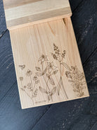 Maple vertical cutting board by Five Oaks Farm, showcasing a sleek, sturdy kitchen tool for chopping and food prep.