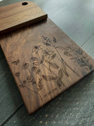 Maple vertical cutting board by Five Oaks Farm with a natural wood finish and sturdy construction for kitchen use.