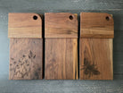 Maple vertical cutting board by Five Oaks Farm with a smooth surface and natural wood grain finish.