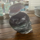 Fluorite Eagle & Skull Totem Carving - Practical Magic Store