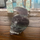 Fluorite Eagle & Skull Totem Carving - Practical Magic Store