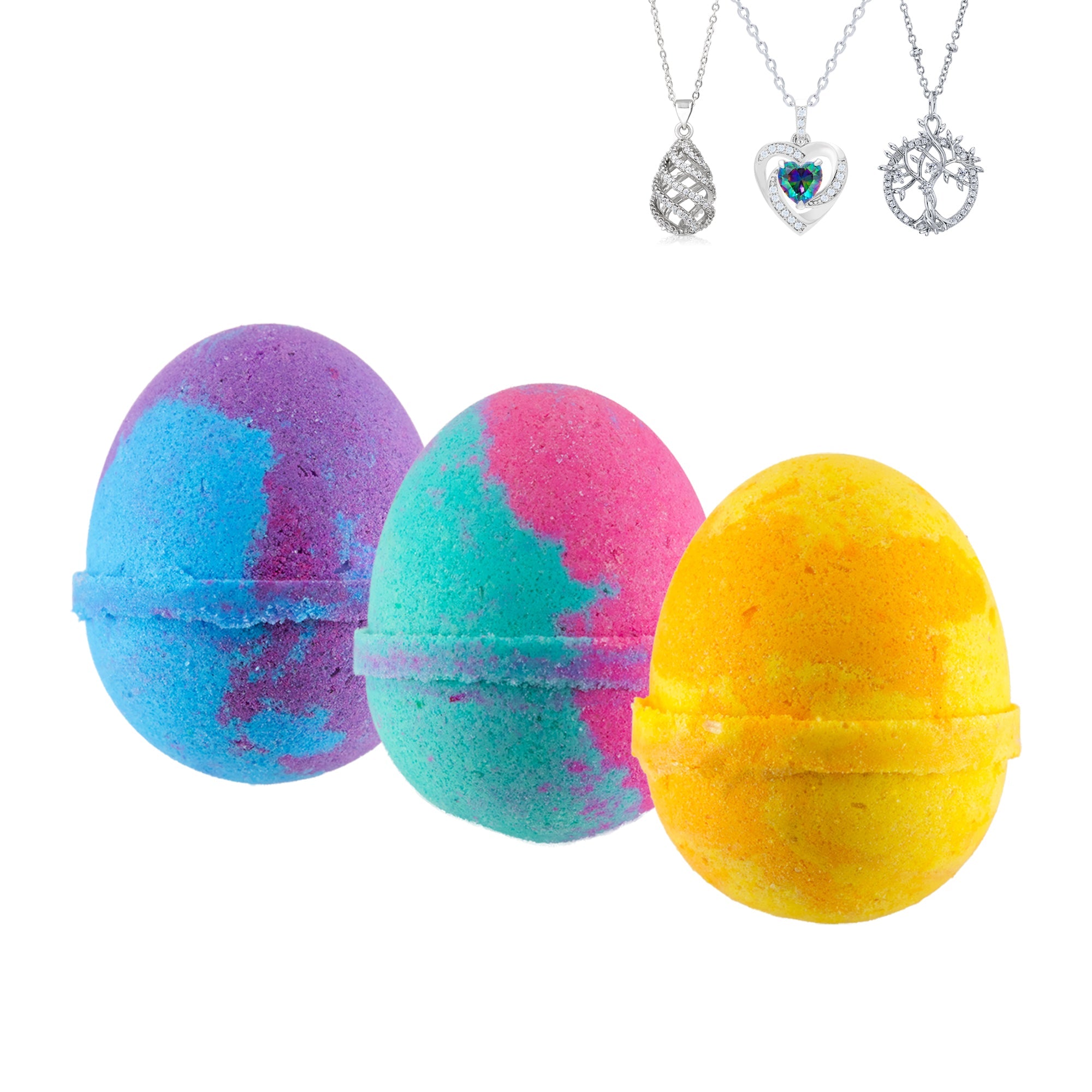 Fragrant Jewels Easter Egg Bath Bomb with colorful, festive design and smooth, rounded shape for relaxing bath enjoyment.