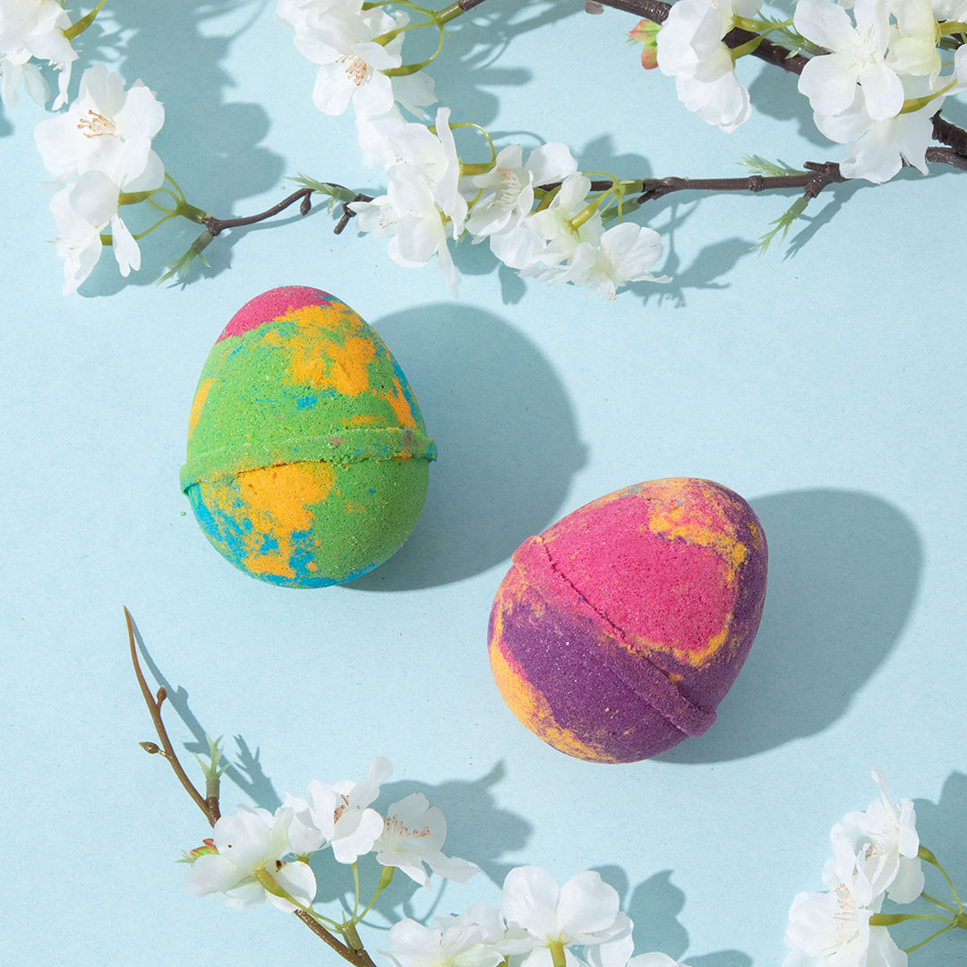 Fragrant Jewels Easter Egg bath bomb with colorful, festive design, perfect for a relaxing bath experience.