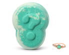 Fragrant Jewels Surprise Bath Bomb with rhodium plating, showcasing vibrant colors and intricate design for a relaxing bath experience.