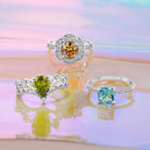 Fragrant Jewels candle and bath bomb set with a ring, featuring a rhodium-plated surprise jewelry piece in the bundle.
