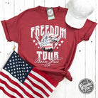 Unisex graphic tee featuring a bold eagle design on the Freedom Tour Eagle Short Sleeve Tee by The Graphic Tee.