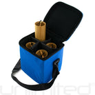 Aqua Koshi Chimes by Gongs Unlimited hanging with metal tubes and wooden frame, producing soothing sound.