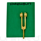 Gongs Unlimited 432 Hz weighted tuning fork with activator for sound therapy and healing practices.