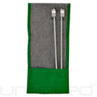 Gongs Unlimited 50 Hz weighted nerve tuning fork with activator, featuring a sleek metal handle and compact design for therapy use.