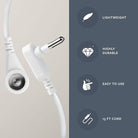 GroundLuxe 15 ft universal grounding cord, flexible replacement cable for grounding and electrical safety applications.