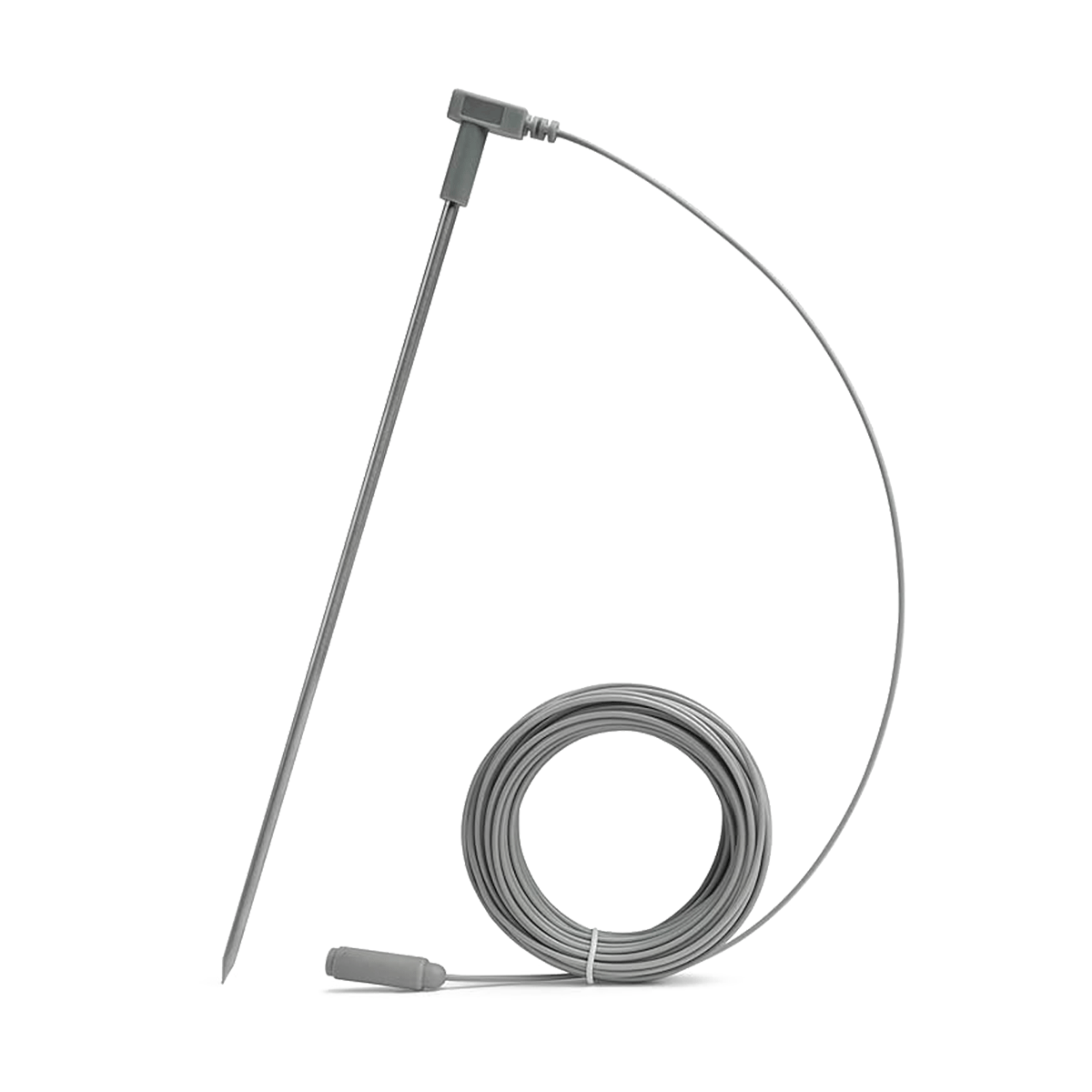 GroundLuxe grounding rod with 40 ft cord for earthing and grounding therapy, shown with the grounding rod and attached cord.