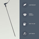 GroundLuxe grounding rod with 40 ft cord for electrical grounding and safety applications.