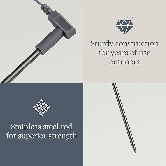 GroundLuxe grounding rod with 40 ft cord, outdoor grounding accessory for electrical stability and safety.