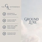 GroundLuxe grounding rod with 40 ft cord for grounding and earthing applications, shown with the rod and cord in the image.