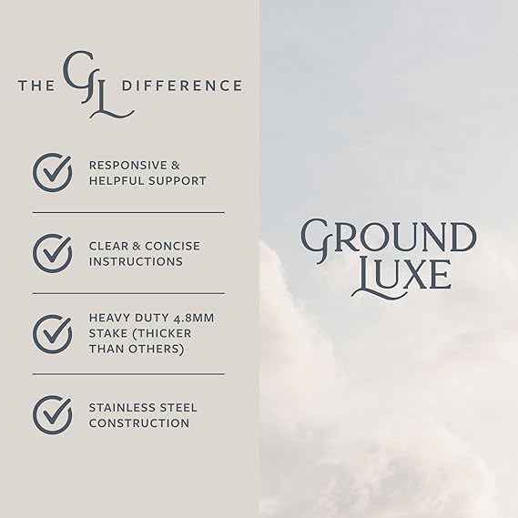 GroundLuxe grounding rod with 40 ft cord for grounding and earthing applications, shown with the rod and cord in the image.