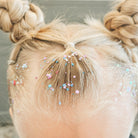 Gussy Up Bow Co. butterfly hair glitter headband featuring sparkling glitter and colorful butterfly design for hair accessories