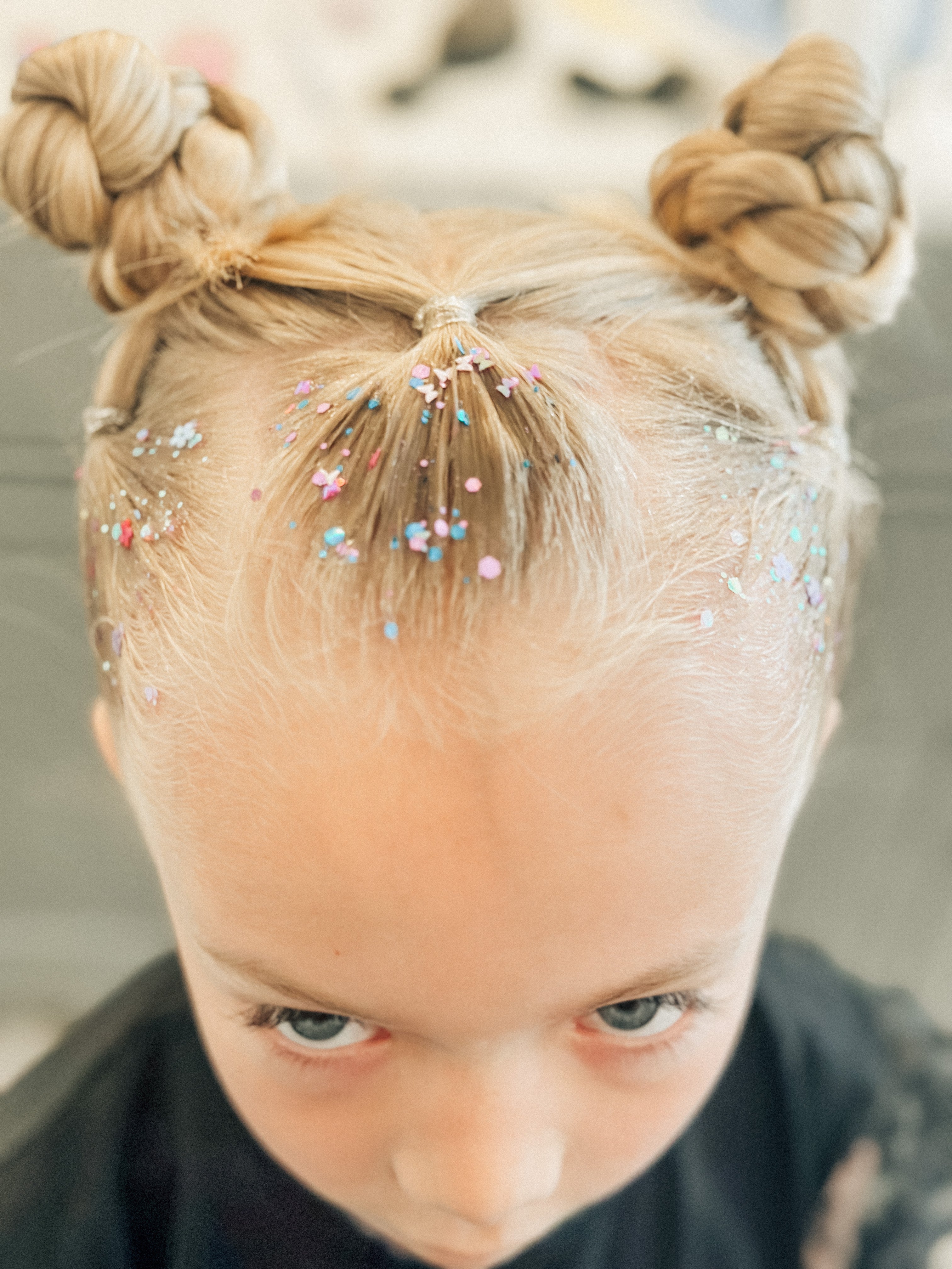 Butterfly Hair Glitter headband by Gussy Up Bow Co. featuring shimmering glitter and colorful butterfly accents.
