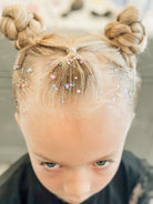 Butterfly Hair Glitter headband by Gussy Up Bow Co. featuring shimmering glitter and colorful butterfly accents.