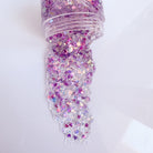 Lavender Love Hair Glitter headband by Gussy Up Bow Co. featuring a sparkly lavender hair accessory and decorative bow.