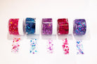 Multicolor hair glitter headband by Gussy Up Bow Co. featuring vibrant sparkling glitter design.