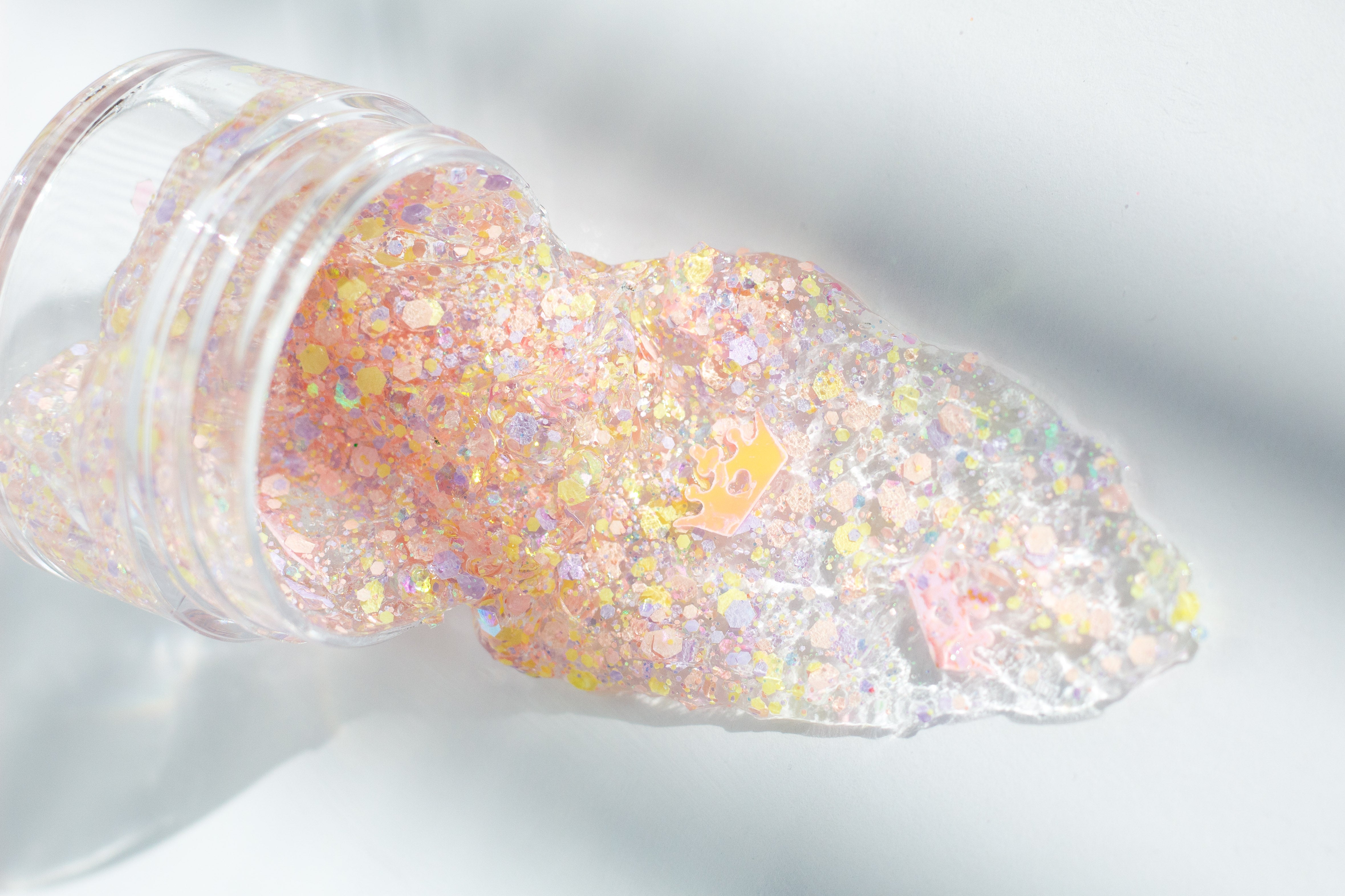 Pink Princess Hair Glitter headband by Gussy Up Bow Co. with sparkling glitter and a charming princess design.