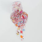 Gold glitter princess headband from Gussy Up Bow Co. featuring sparkly embellishments and a comfortable elastic band.