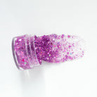 Purple hair glitter headband by Gussy Up Bow Co. with sparkling glitter detail and comfortable fit.