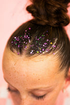 Purple hair glitter headband from Gussy Up Bow Co., featuring sparkling glitter accents and a comfortable band design.
