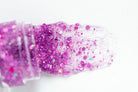 Purple hair glitter headband by Gussy Up Bow Co. featuring sparkly embellishments and a stylish design for hair accessory.
