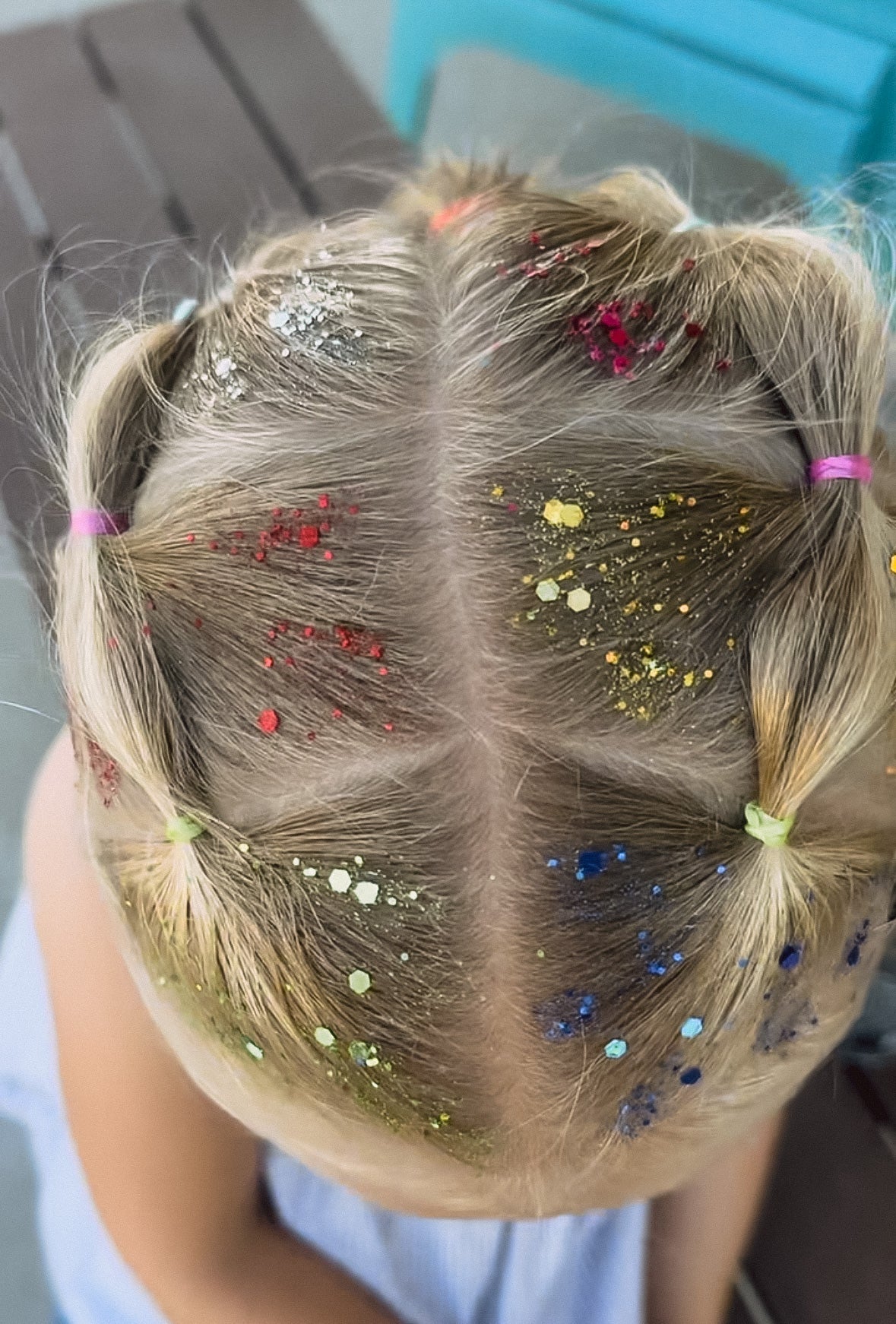 Rainbow Hair Glitter Stack headbands from Gussy Up Bow Co. featuring colorful glitter and playful design for kids.