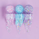 Gussy Up Bow Co. Secret Garden hair glitter headband with colorful glitter accents on a fabric band for festive hair styling.
