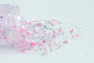 Gussy Up Bow Co. Secret Garden hair glitter headband with colorful glitter accents and floral design for festive hair styling.