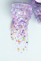Spring Mouse Hair Glitter headband by Gussy Up Bow Co. featuring sparkly mouse hair embellishment and colorful design.