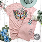 The Graphic Tee short sleeve graphic T-shirt with the phrase "He Has Made Everything Beautiful In Its Time" printed on a white fabric.