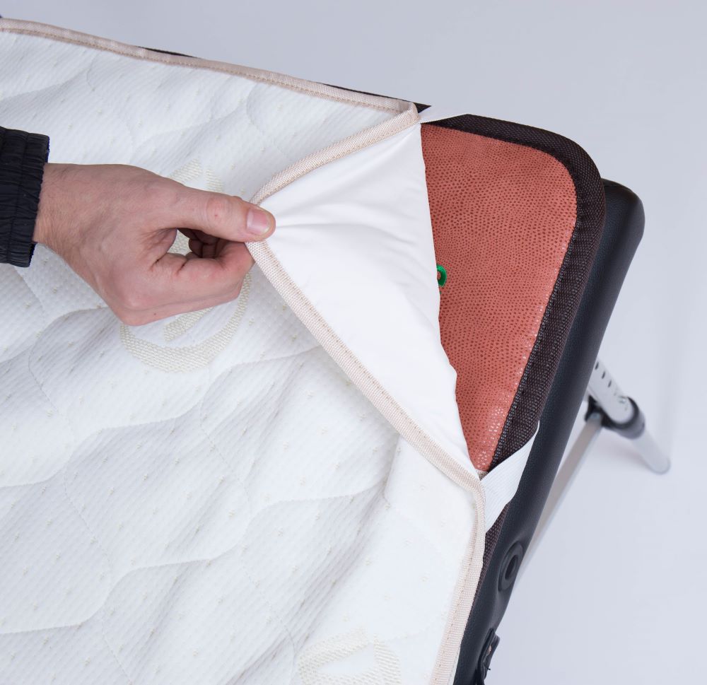 HealthyLine waterproof cover with cotton padding, designed to protect and insulate the product effectively.