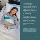 Twin-sized bedding comforter with tourmaline, magnetic hematite, and silk, designed for energy and relaxation by HealthyLine.