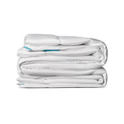 Twin-sized silk bedding comforter with tourmaline, magnetic hematite, and energy therapy features from HealthyLine.