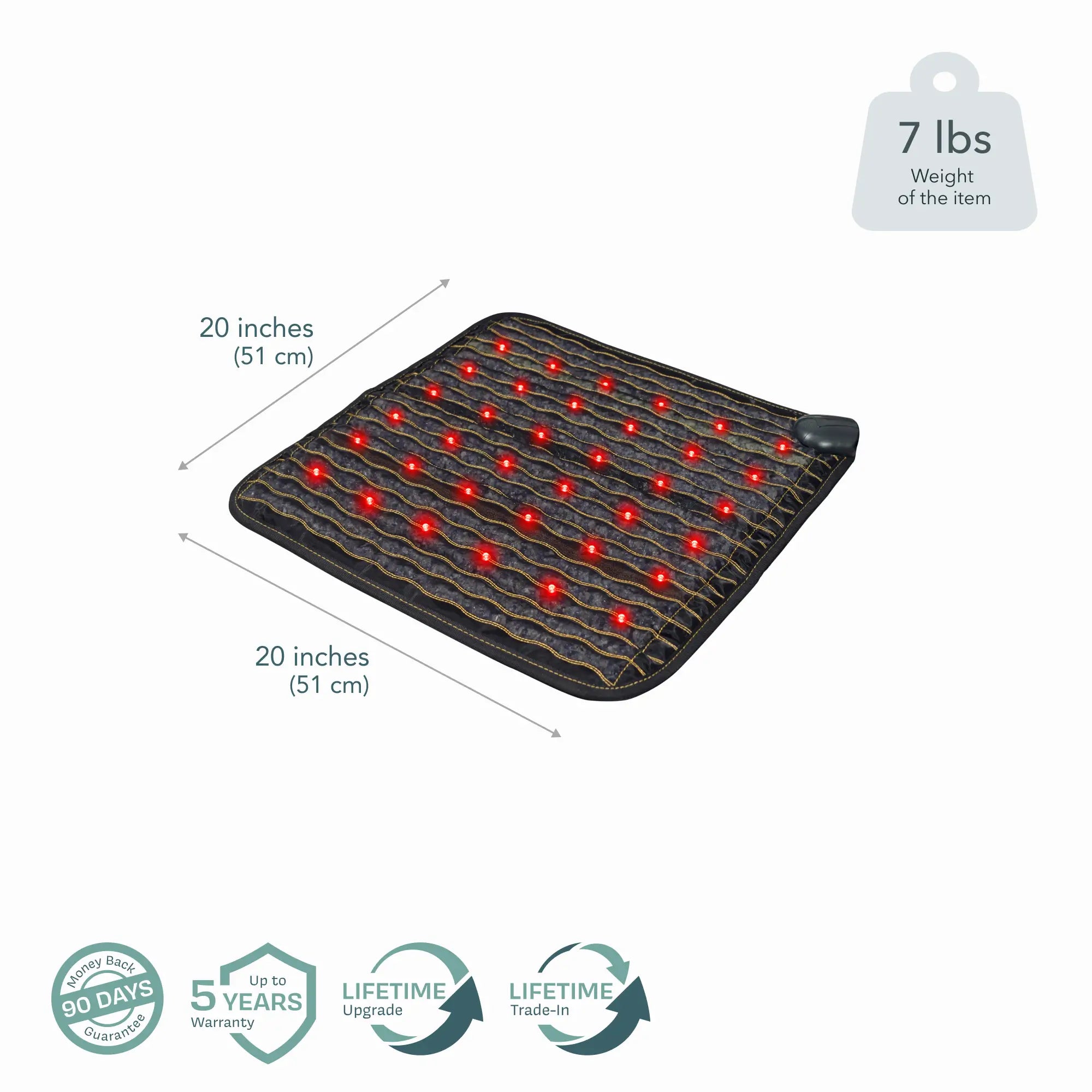 HealthyLine Jet Series PEMF Far Infrared Heating Mat, 72 x 24-inch heating pad with infrared therapy and PEMF technology.