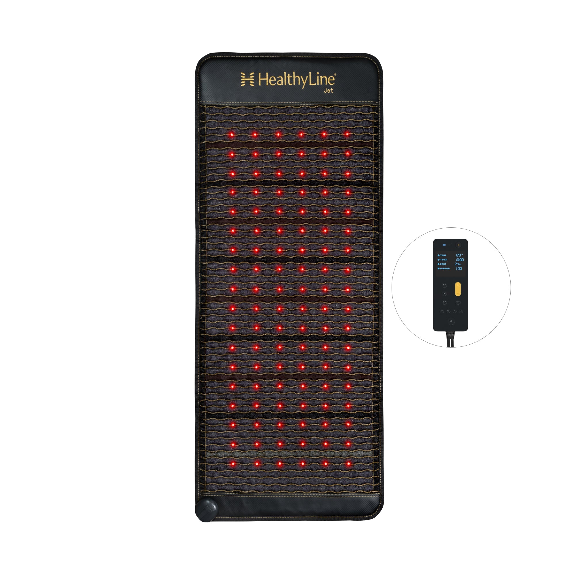 HealthyLine Jet Series PEMF Far Infrared Heating Mat, 72x24 inch heating pad with infrared technology for soothing heat therapy
