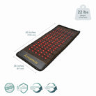 HealthyLine Jet Series PEMF Far Infrared Heating Pad, 72 x 24 inches, with heating elements and PEMF therapy features.