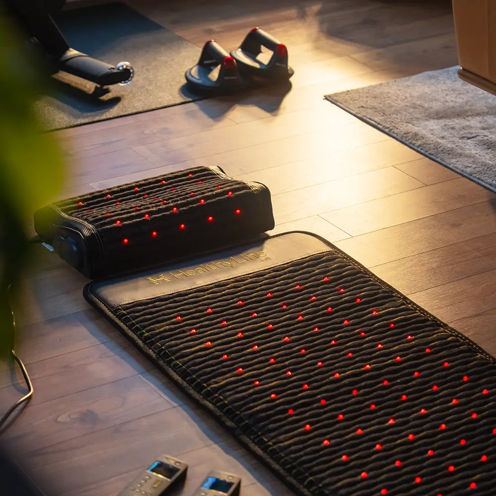 HealthyLine Jet Series PEMF far infrared heating pad, 72x24 inches, designed for soothing heat therapy and pain relief.