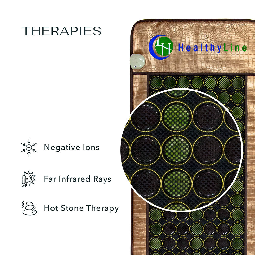 HealthyLine MESH Series Far Infrared Heating Pad, 72x24 inches, designed for soothing heat therapy and pain relief.