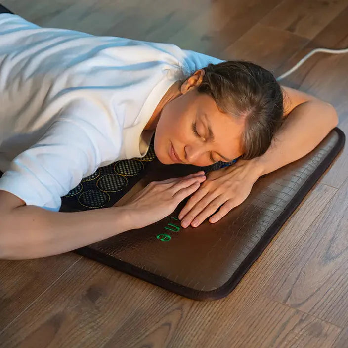 HealthyLine MESH Series Far Infrared Heating Pad, 72x24 inches, electric heating mat for pain relief and relaxation.