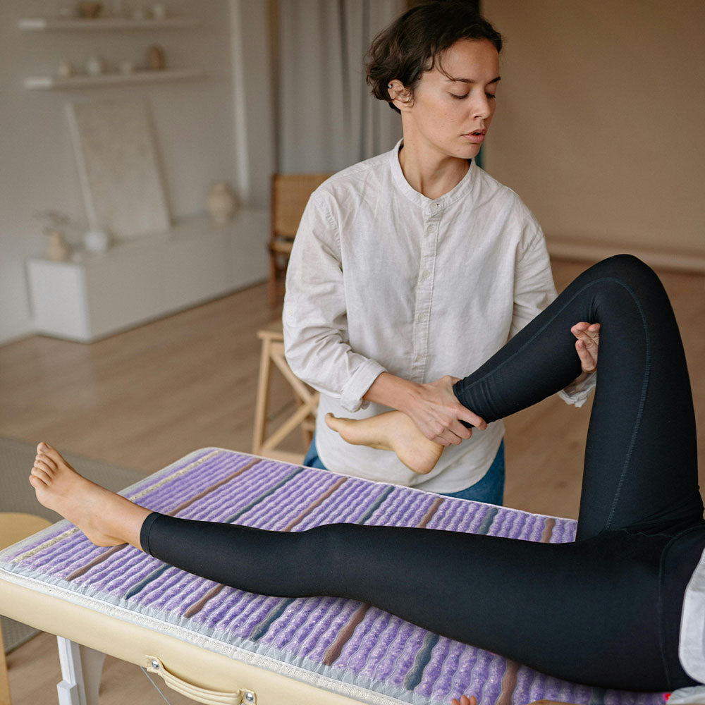 HealthyLine Platinum Series PEMF Far Infrared Heating Pad, 72x24 inch, high-quality heating mat for pain relief and relaxation.