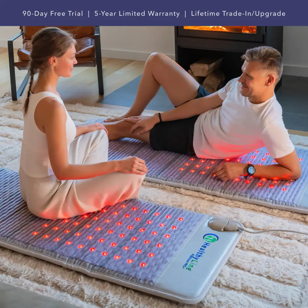 HealthyLine Platinum Series PEMF Far Infrared Heating Pad, 72x24 inch, for pain relief and thermal therapy.