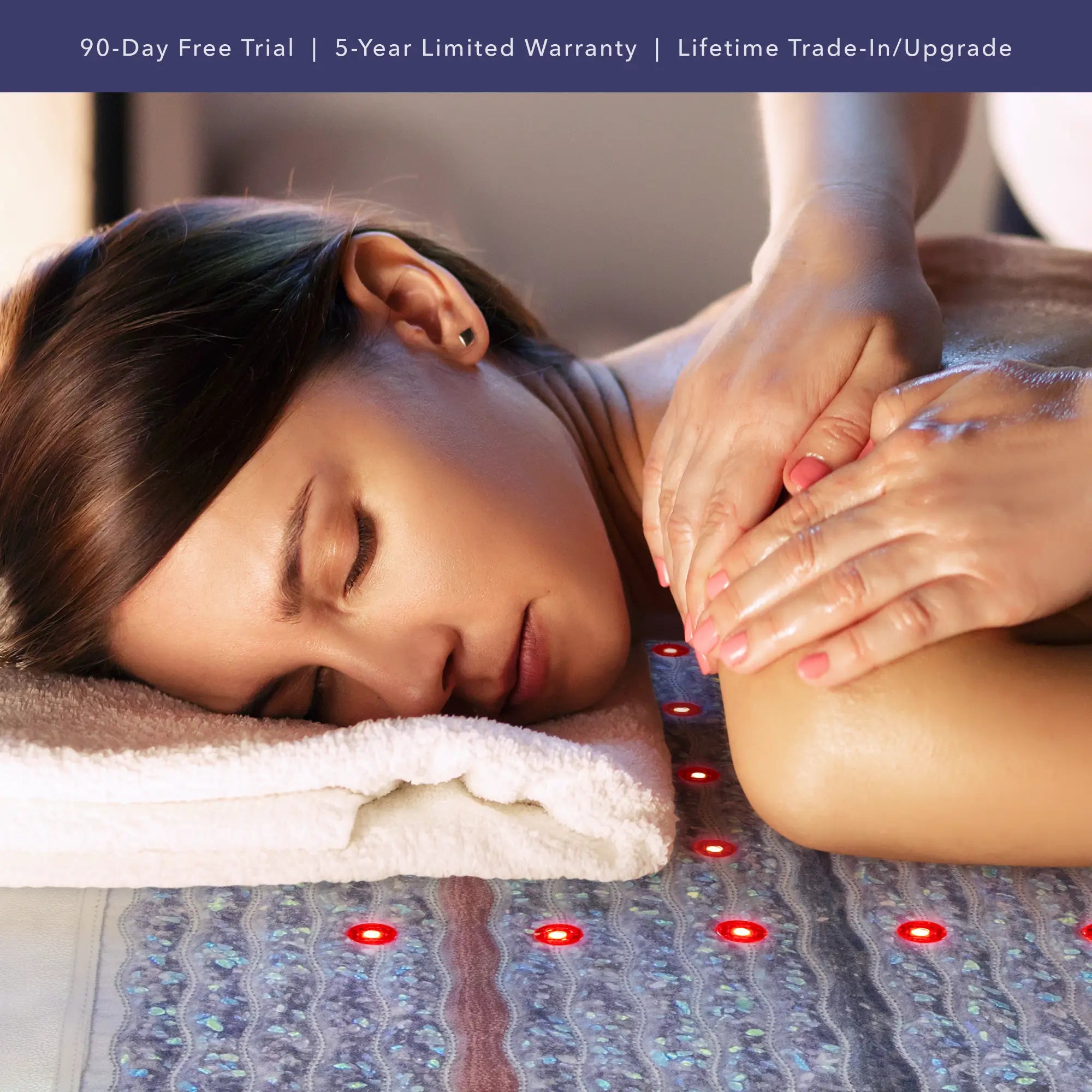 HealthyLine Platinum Series PEMF Far Infrared Heating Pad, 72x24 inches, for pain relief and therapeutic heat therapy.