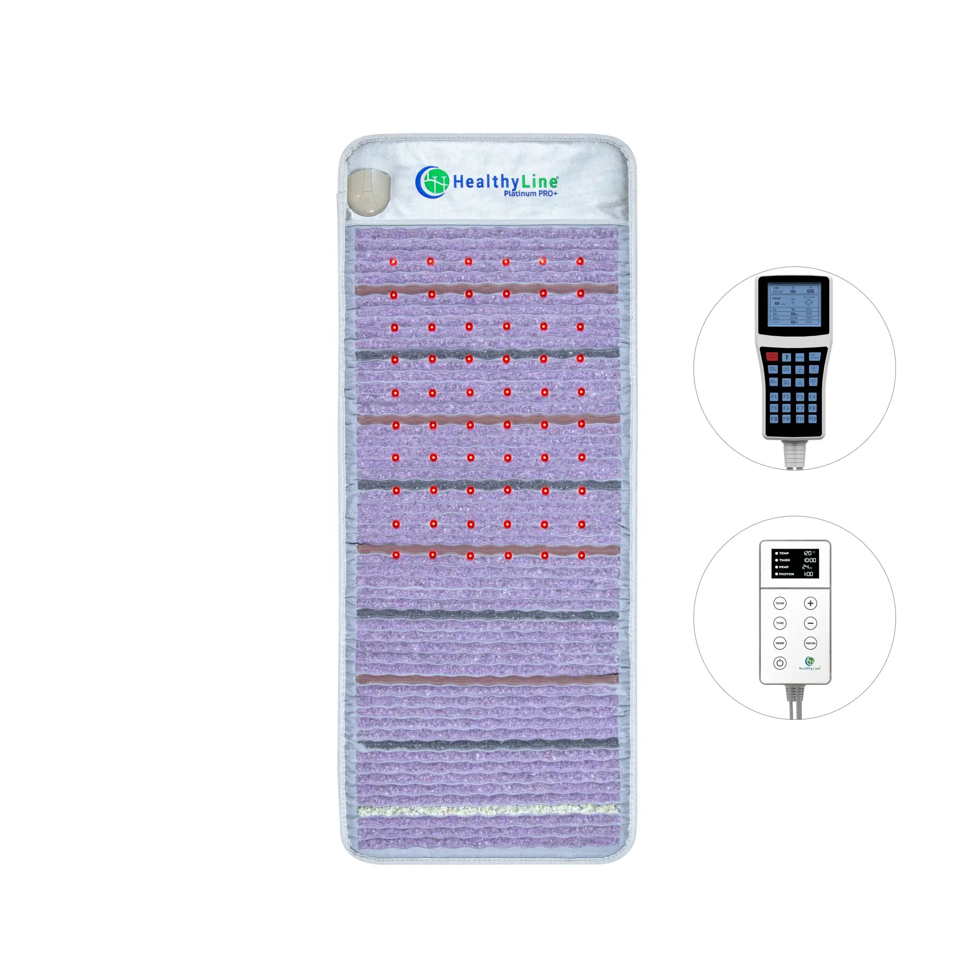 HealthyLine Platinum Series PEMF Far Infrared Heating Pad, 72x24-inch, Provides soothing heat and PEMF therapy for relaxation and pain relief.