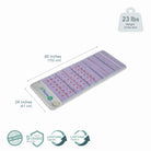 HealthyLine Platinum Series PEMF Far Infrared Heating Mat, 72x24-inch heating pad for pain relief and relaxation.